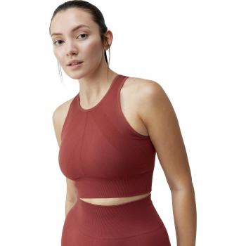 Top Deportivo Seamless Keila Caoba de Born Living Yoga - Soporte Medio-Alto para Mujer