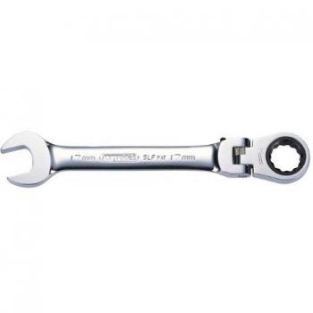 KS Tools 503.4812-E GearPlus - Llave combinada con trinquete y cabeza flexible