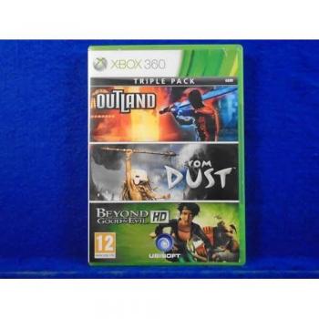 Paquete Triple de Juegos para Consola Xbox 360: Beyond Good & Evil + Outland + From Dust