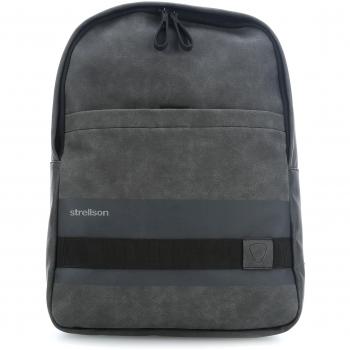 Mochila Strellson Finchley MVZ para Hombre en Gris Oscuro de Poliéster