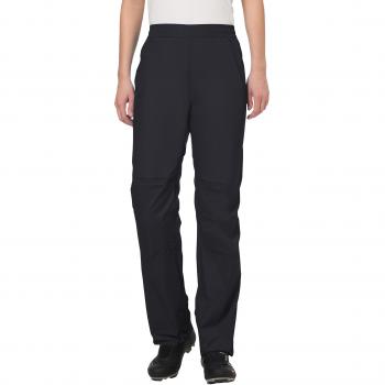 Vaude Drop II, Pantalones de Lluvia de Ciclismo para Mujer, Negro, 38 EU