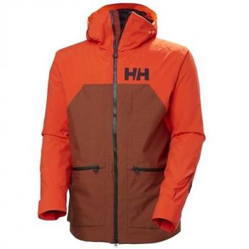 Chaqueta Helly Hansen Straightline Lifaloft 2.0 con capucha y tecnología RECCO, color Naranja Brillante, tamaño L