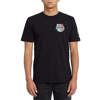 Volcom Freaks City FA SS Camiseta, Hombre, Black, XS