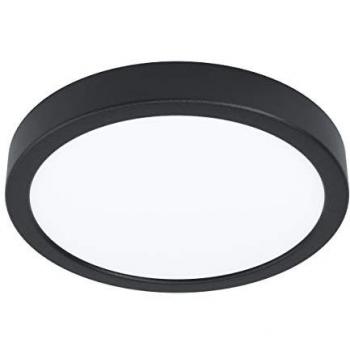 Plafón LED Redondo Fueva 5 Acero Negro Ø21 cm 17W 4000K IP20