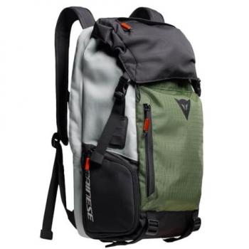Dainese Explorer D-Throttle Back Pack Mochila para moto - Negro Verde, un tamaño, características: diseño ergonómico, material resistente al agua, compartimentos organizadores, correas ajustables, reflectantes para mayor visibilidad