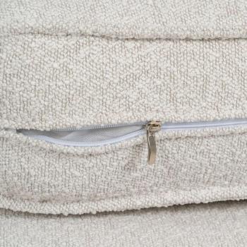 Sofá 2 plazas Beige Tejido Sintético - Metal 163 x 87 x 90 cm