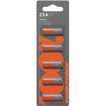 Pilas 23A 12V Peakpower - Paquete de 5 Unidades