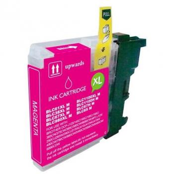 Pack Genérico de 10 Cartuchos de Tinta Compatibles con Brother LC980XL/LC1100XL - Incluye 4 Negros, 2 Cian, 2 Magenta y 2 Amarillos