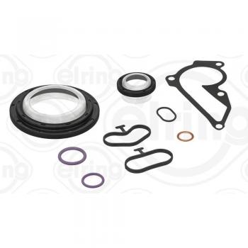 Juego de juntas ELRING 464.900 para bloque motor, incluye todas las juntas necesarias para el montaje del cárter, fabricado con materiales de alta calidad para asegurar un sellado óptimo y durabilidad