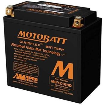 Batería Motobatt MBYZ16HD 12V 16,5Ah AGM con 4 salidas
