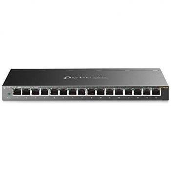 TP-Link Managed Network Switch 16-Port Gigabit, Support QoS VLAN IGMP Snooping, Network Monitoring through Web Interface