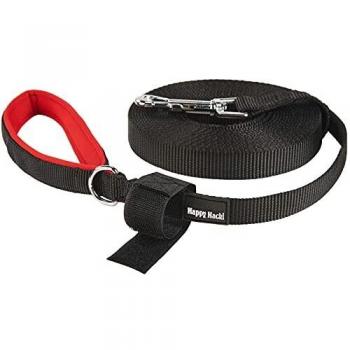 Kaka mall Correa Perro Larga 15m de Adiestramiento Grandes Medianos con Mango Suave Acolchado Antideslizante Nylon No es fácil Anudar Resistente a Masticar