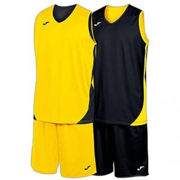 Conjunto Reversible Unisex Joma Kansas Amarillo Negro