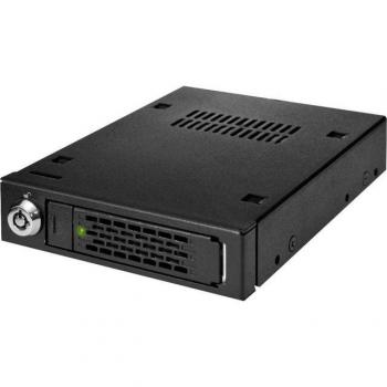 Bandeja extraíble Icy Dock MB991IK-B para disco duro/SSD de 2.5 en bahía de 3.5, compatible con conexiones SAS/SATA, color negro