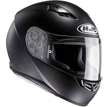 HJC 10107011 Casco de Moto, Hombre, Semi Flat Negro, XXL
