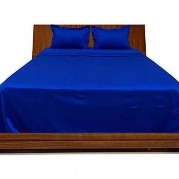 Calidad de primera - 200-de percale de-de ropa de cama algodón egipcio de cama de matrimonio 76,2 cm profundo bolsillo Euro rey, azul/egipcio azul de, 200TC 100% algodón juego para cama de