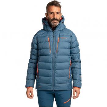 Chaqueta Trangoworld TRX2 850 Pro para hombre, color azul oscuro con detalles en naranja, talla L