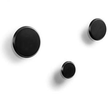 Kave Home - Set Nadua de 3 colgadores Negro