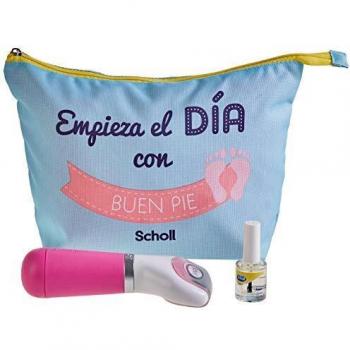 Scholl Velvet Diamond Crystals - Lima electronica con aceite y neceser, color rosa