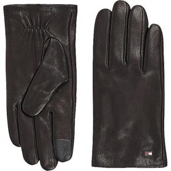 Guantes de piel Tommy Hilfiger para hombre, con tecnología táctil y diseño clásico