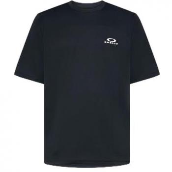 Maillot Oakley Free Ride de manga corta negro para hombre