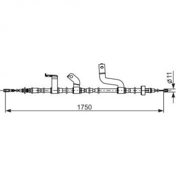 Cable de freno de mano BOSCH 1 987 482 850