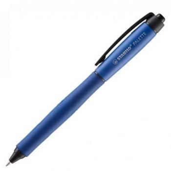 Bolígrafo retráctil STABILO PALETTE con clip, 10 piezas, color azul