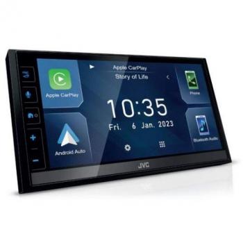 Receptor multimedia para coche JVC KW-M785DBW, color negro, con Wifi, potencia de 200 W y Bluetooth