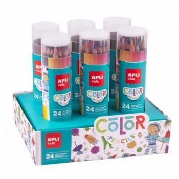 Apli Expositor de Lápices de Colores - 24 Lápices por Estuche