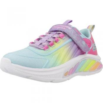 Zapatillas Niña Skechers Rainbow Cruisers Lavanda Multicolor con Velcro Talla 35