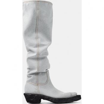 Botas Camperlab Unisex Estilo Cowboy de Caña Alta Color Azul Talla 41