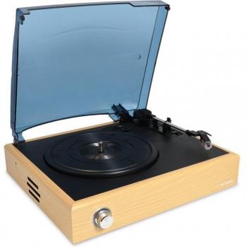 Metronic Tocadiscos con Bluetooth y Altavoces Integrados de Madera