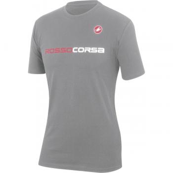 Castelli Rosso - Camiseta, color gris gris gris Talla:medium