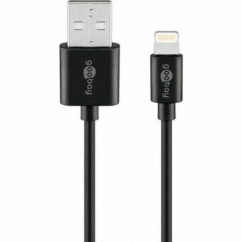 Cable Lightning USB de carga y sincronización MFi, 0.5 m, negro