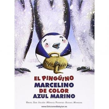 El pingüino Marcelino de color azul marino