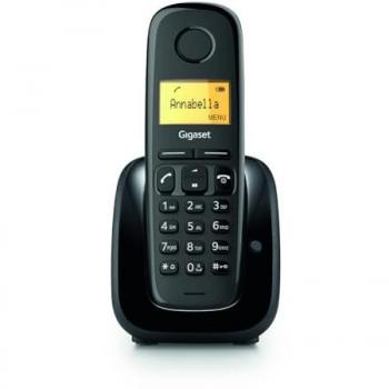 Teléfono Inalámbrico Gigaset A180 con Pantalla de 1.5, Agenda para 50 Contactos, Identificador de Llamadas, Función de Rellamada, Color Negro