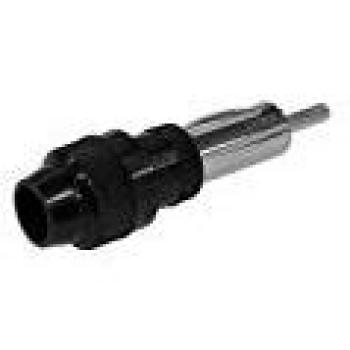 Conector de Antena In-Line Masculino Velleman CA081 Negro y Plata