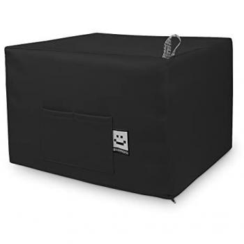 Puff Cama Auxiliar Confort Doble Plegable Negro
