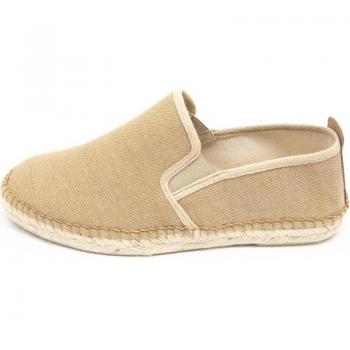Toni Pons - Alpargatas de hombre DALLAS de tejido con suela de goma en color beige