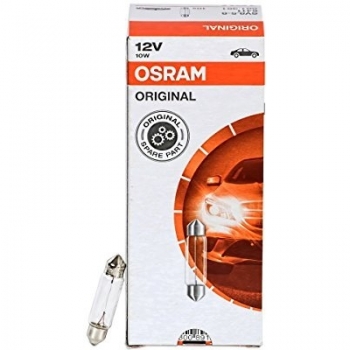 OSRAM 6411 Lámpara Tubular, 12V, 10 W