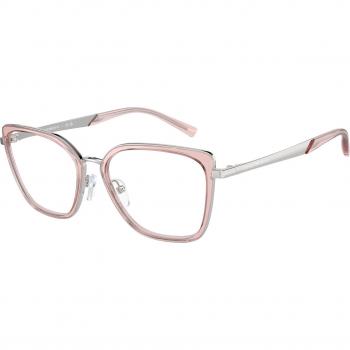 Emporio Armani EA1152 Women's Eyeglasses Cat Eye Frame, Color 3364 (Pink), Size 50, Blue Light Block Available
