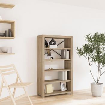 5-Tier Acacia Solid Wood Bookcase 80x30x140 cm