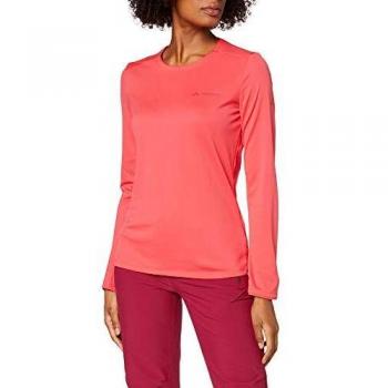 VAUDE Essential - Camiseta de Manga Larga para Mujer, Mujer, 413170000000, Rosa Brillante, 34