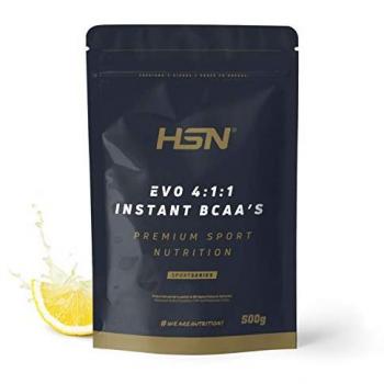 BCAA 4:1:1 Instantáneo en Polvo Sabor Limón 500g | 100 Tomas de Aminoácidos Ramificados (Leucina, Valina, Isoleucina) | No-GMO, Veg