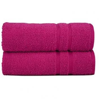 Sorema Basic - Toalla para lavabo, de algodón, 50 x 100 cm, color fucsia