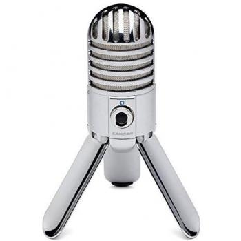 Micrófono de Condensador USB Portátil Samson Meteor Mic - Color Cromo