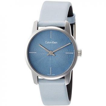 Calvin Klein Reloj Analogico para Mujer de Cuarzo con Correa en Cuero K2G231VN