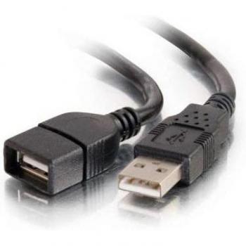C2G 9.8ft USB 2.0 A Male to Female Extension Cable - Black, 3m USB Cable