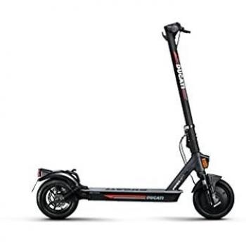Monopattino Eléctrico Ducati Pro-II Evo 350W, 25 km/h, Plegable, Ruedas de 10, Doble Freno, Suspensión Completa, Autonomía hasta 40 km,