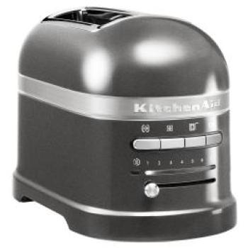 Tostadora KitchenAid 5KMT221ESX Acero Inoxidable 1100W 2 Rebanadas con 7 Niveles de Tostado y Función Descongelar